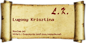 Lugosy Krisztina névjegykártya